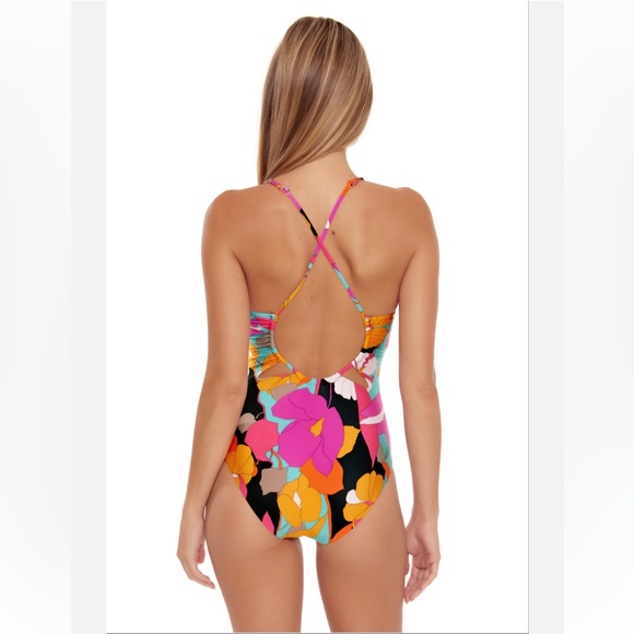 NWT TRINA TURK GEMINI PLUNGE MAILLOT - Picture 6 of 16